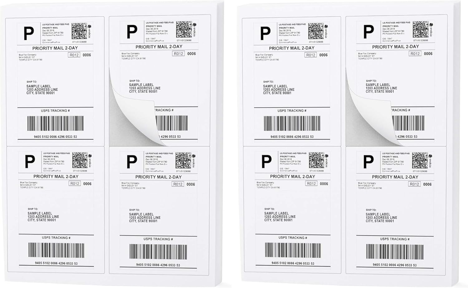 Buhbo 30-UP FBA Product Sticker Labels 1" x 2-5/8" Address Labels for Laser & Ink Jet Printers (500 Sheets, 15,000 Labels)