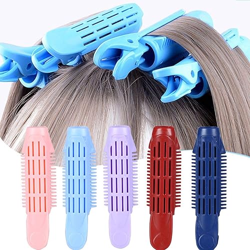 Miniatura 6 de SUPERFINDINGS 10 pinzas de raíz de pelo voluminizadoras de 5 colores, herramienta de peinado de cabello rizado naturalmente esponjoso para mujeres,