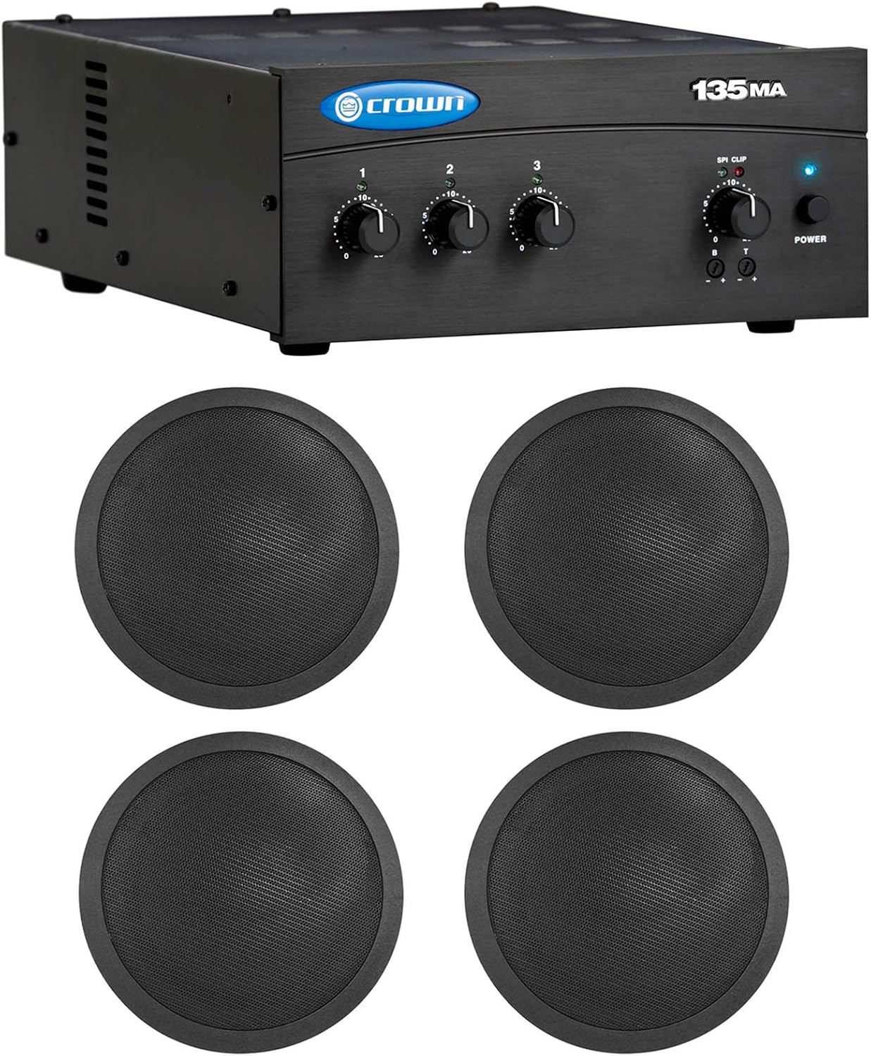 Crown 135MA Commercial/Restaurant 3 Input 35 Watt 70Volt/8