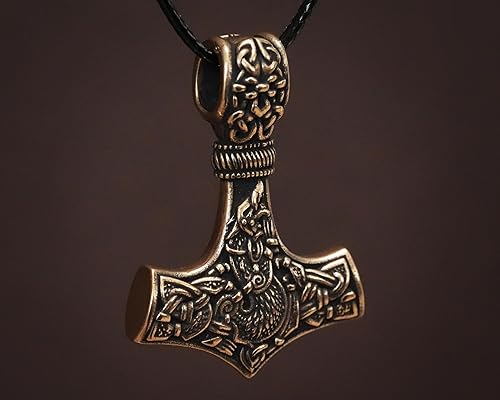 Miniatura 109 de Baldur Jewelry - Collar de martillo Thors Mjölnir - Colgante de martillo de Thor nórdico vikingo joyería vikingo - Collar Thor - Regalos Thor
