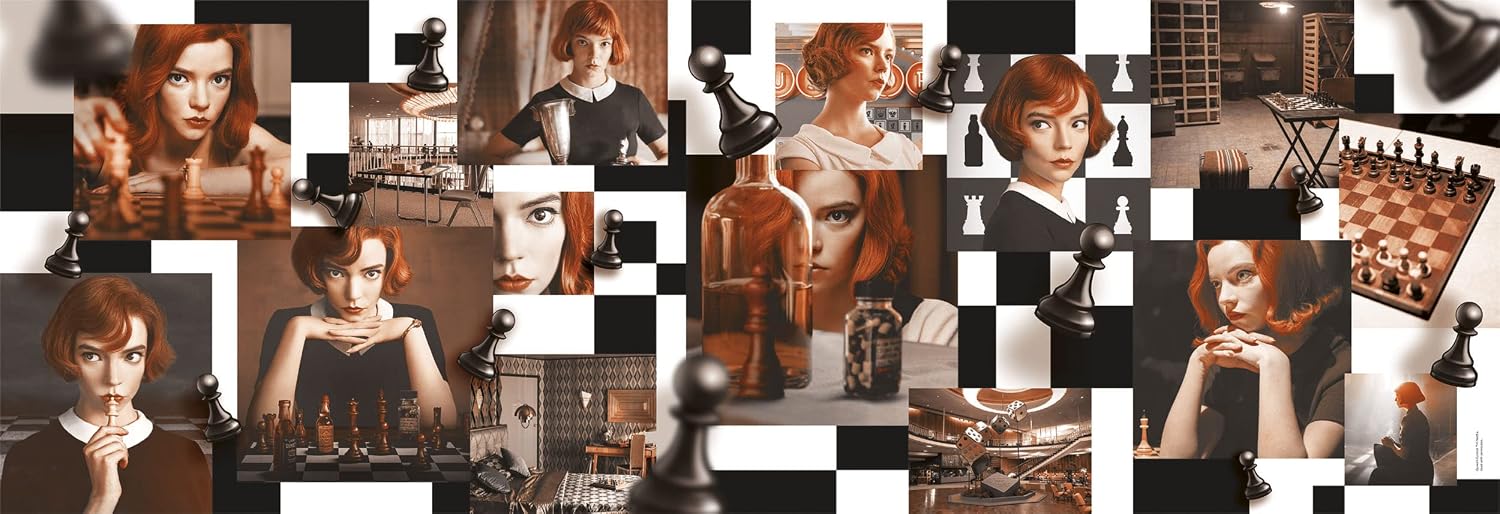 Clementoni 1000 el. panoramiczne Netflix Queen's Gambit 39696 [Puzzle]