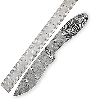 Wilson Roy Damascus Steel Full Tang Blank Blade knife Custom Handmade for Knife Making supplies-Y21