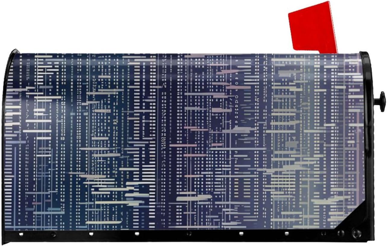 Mailbox Cover Mailbox Wraps Post Letter Box Cover Gradient Pattern Mailbox Post Cover for Garden Yard Decor 25.5x21 in