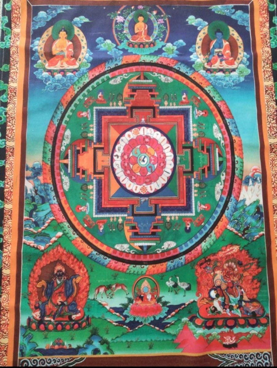 チベット 曼荼羅 マンダラ カーラチャクラ 仏画 仏教 仏具 密教(5