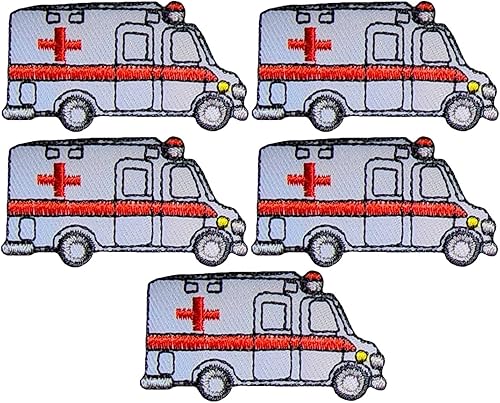 Juego de 5 unidades pequeñas de mini ambulancia de coche de hospital de emergencia paramédicos de rescate EMT Vehículos EMT de dibujos animados para