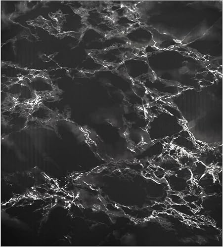 Miniatura 2 de Cubierta magnética magnética para lavavajillas con diseño de mármol negro, para decoración de cocina, 23 x 26 pulgadas