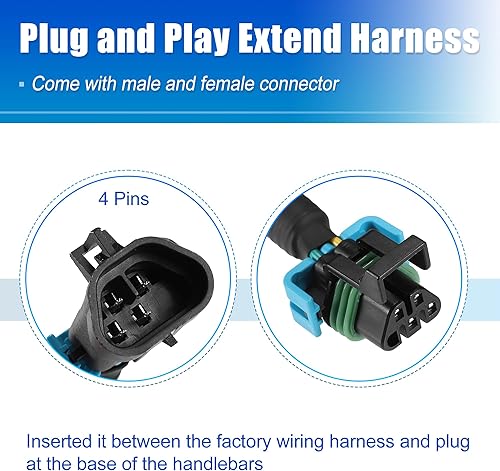 Miniatura 5 de X AUTOHAUX 2 unids 24 pulgadas O2 Sensor Extensor para LS3L99LTT Camaro 2010-2012 para Chevrolet Corvette 2005-2013 Sensor frontal O2 Aplicaciones