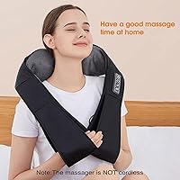 Vista 8 de AERLANG Shiatsu Back and Neck Massager, Back Massager Deep Tissue Kneading Neck and Shoulder Massage with Heat, Electric Massage Pillow Fathers Day