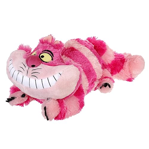 Muñeco de Peluche del Gato de Cheshire de Disney Store - Juguetito de 14 Pulgadas de 'Alice en el País de las Maravillas' - Diseño a Rayas Vibrantes, Sonrisa Icónica - Regalo Mágico para Fans, Coleccionistas y Entusiastas de la Clásico de Lewis Carroll
