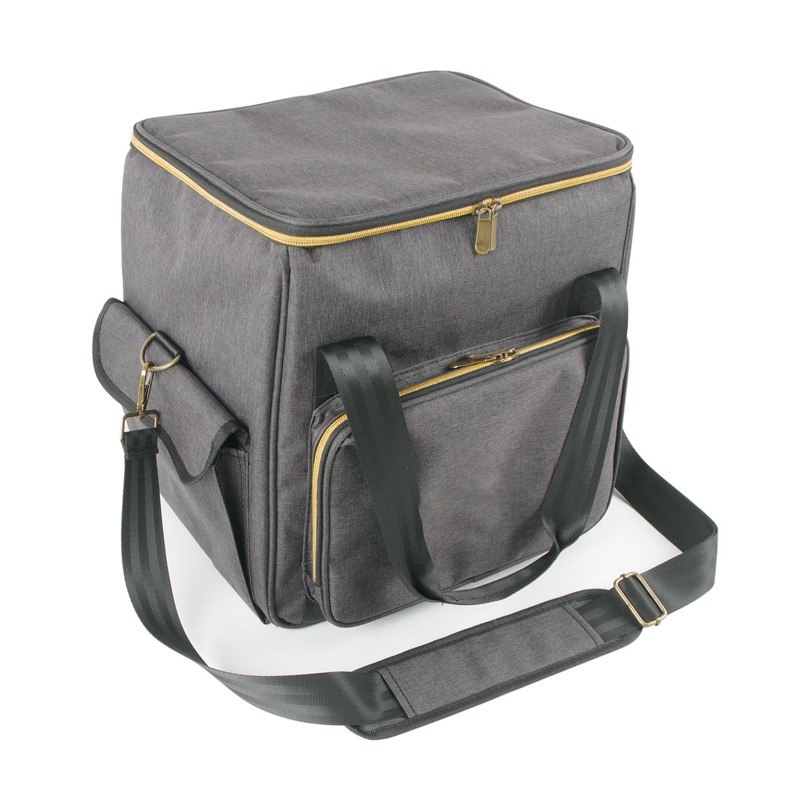 Scatola porta dischi in vinile, organizer da viaggio, borsa, album, stoccaggio, borsa per il trasporto con divisorio, scatola multifunzionale per album, multifunzionale con coperchio e