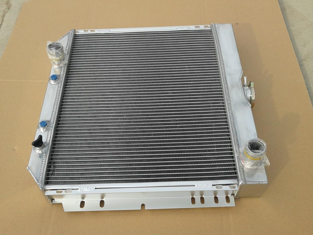 Radiatore in alluminio + ventola per F-ord Mu-stang/Ranchero/Torino/Mer-cury Cougar XR7/Comet 4.7L/5.0L V8 Fairlane/Maverick 1967-1970
