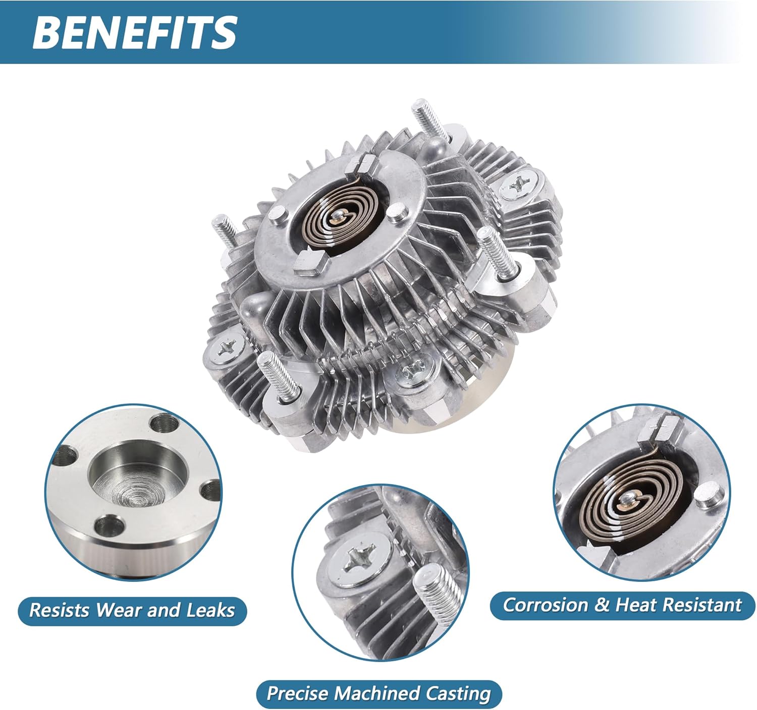 Engine Cooling Fan Clutch for Suzuki Samurai L4 1.3L 1985-1995 No.1712060A01 Electronic Radiator Cooling Fan Clutch