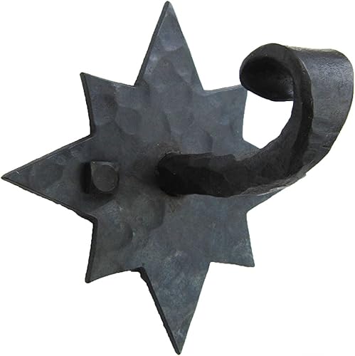 Rústico Star gancho de hierro forjado bhh8
