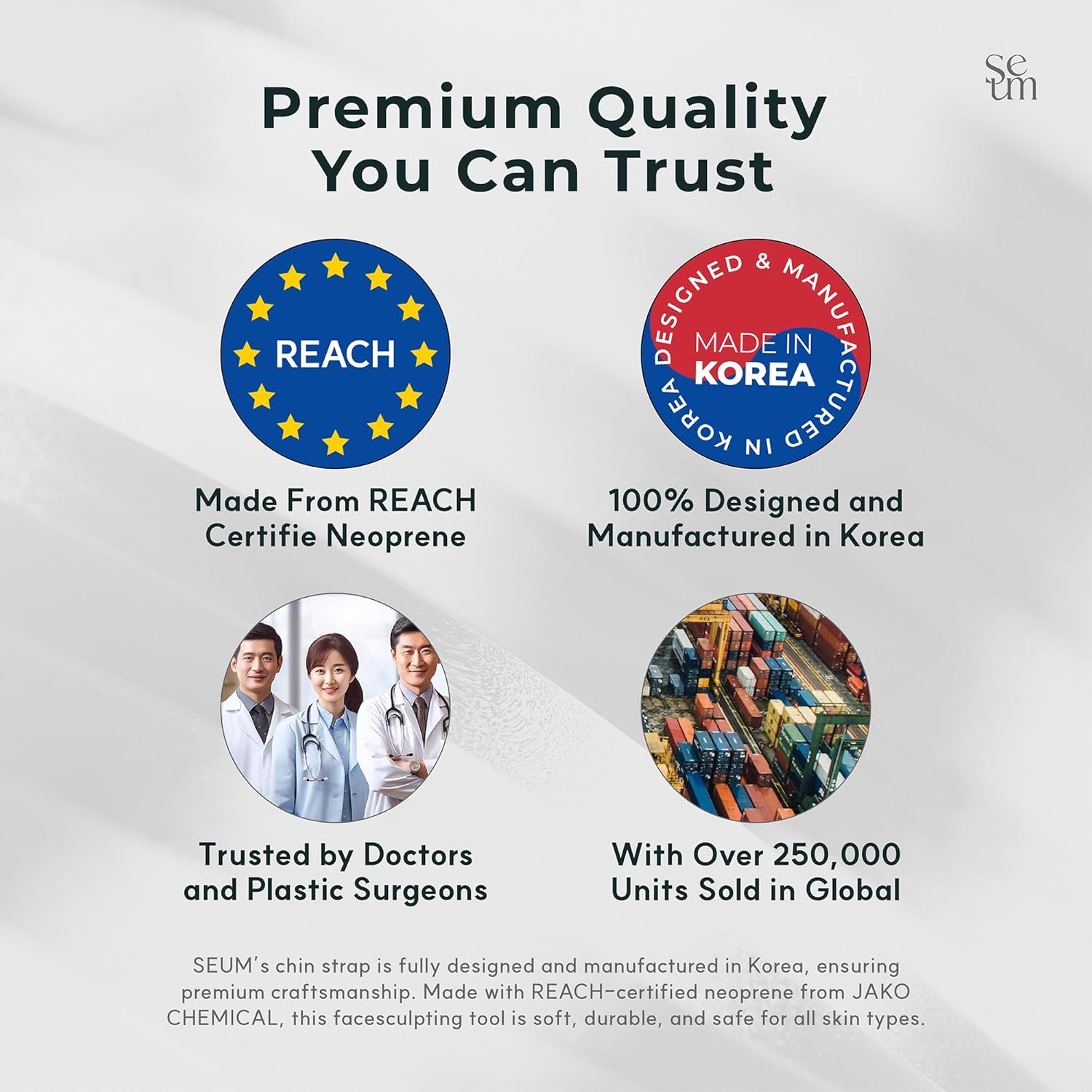 SEUM K-Beauty Korean V Line Lifting Band – Double Chin Strap,Face Lift Device,Jawline Shaper, V Line Lifting Mask,Jaw strap,Chin strap for sleeping,Best Face lifting device,Facelift device - Image 6