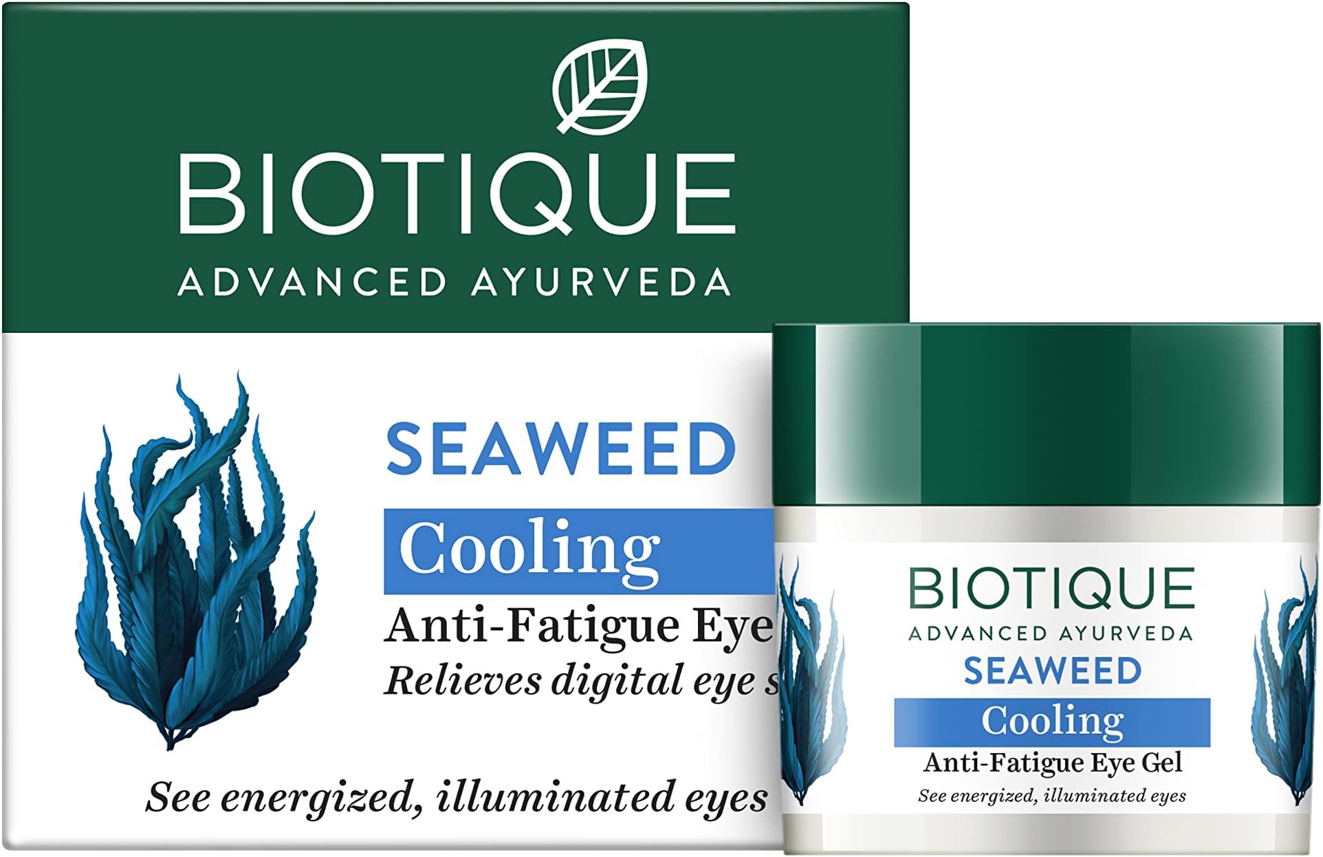 Bio Seaweed Revitalizing Anti Fatigue Eye Gel | Contains Wild Seaweed, Nutmeg, & Honey | Reduces Dark Circle and Puffiness | Suitable for All Skin Types | 15g