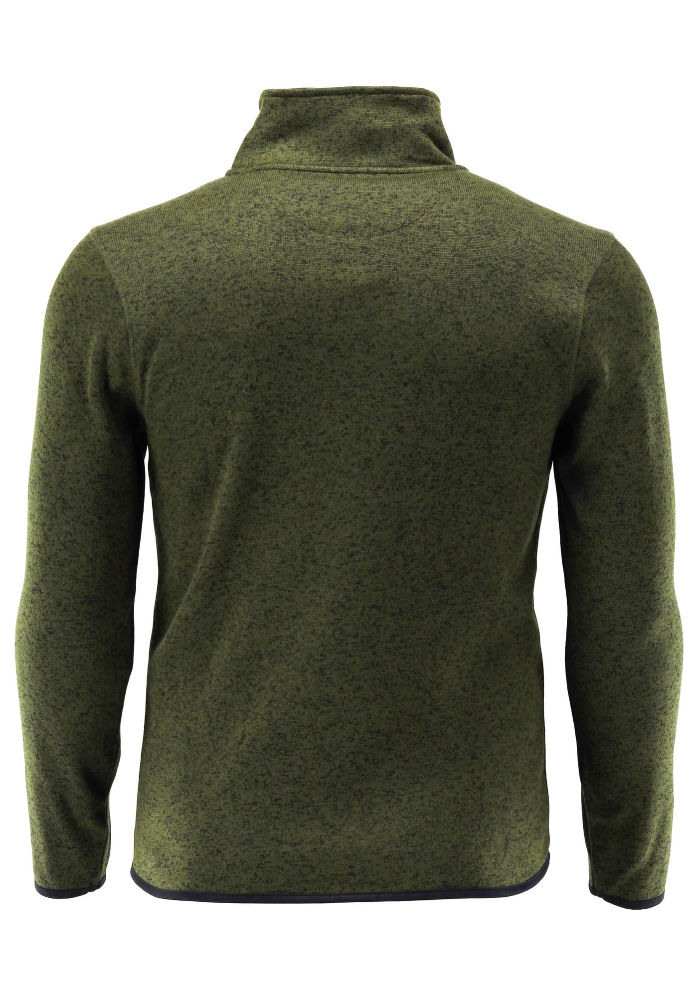 German Wear Jagdpullover Herren Strickfleecejacke mit durchgehendem Reißverschluss aus 100% Polyester weich leicht warm atmungsaktiv Wandern Camping Winterbekleidung