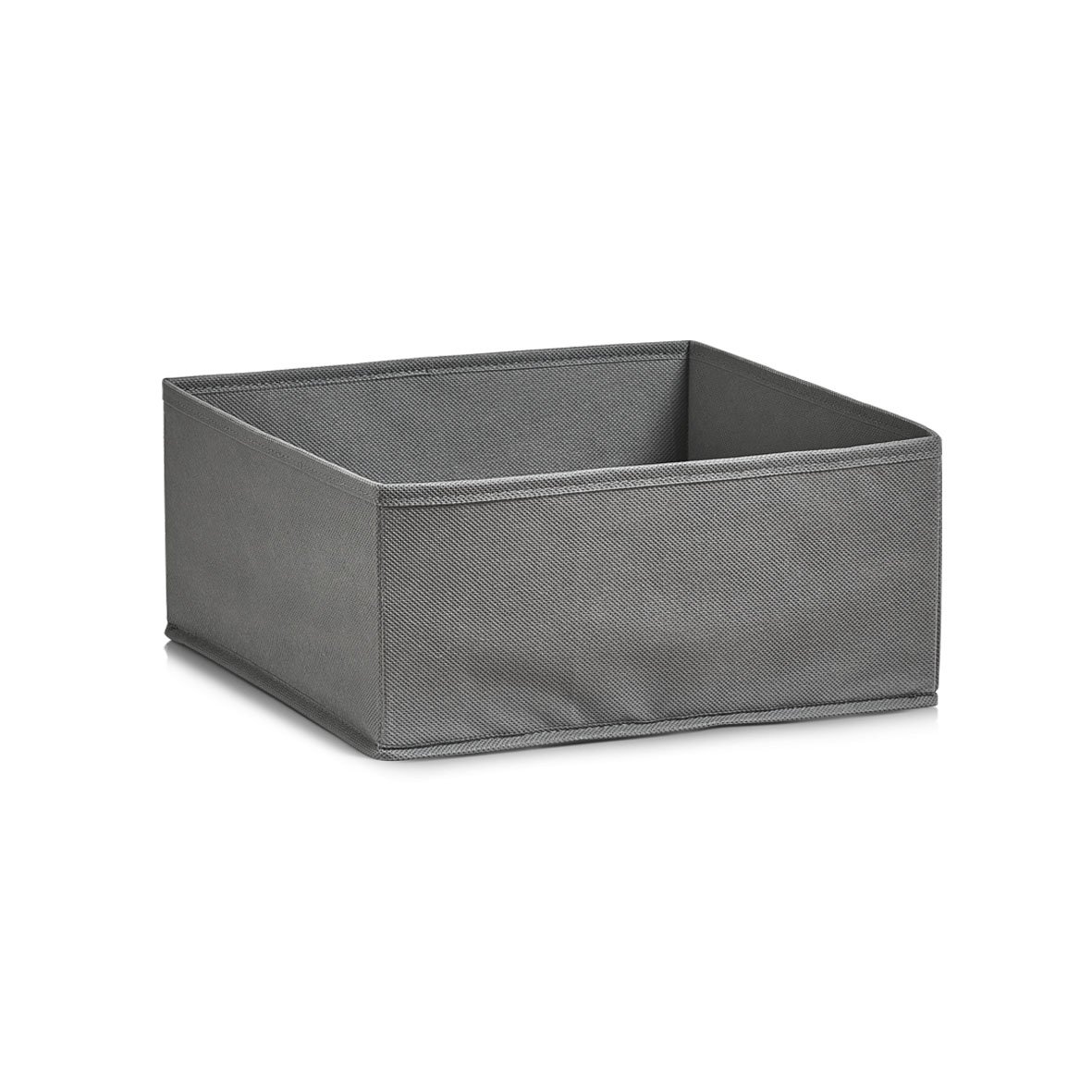 Zeller Present Aufbewahrungsbox Aufbewahrungskorb – Vlies, Grau, 28 x 28 x 13 cm