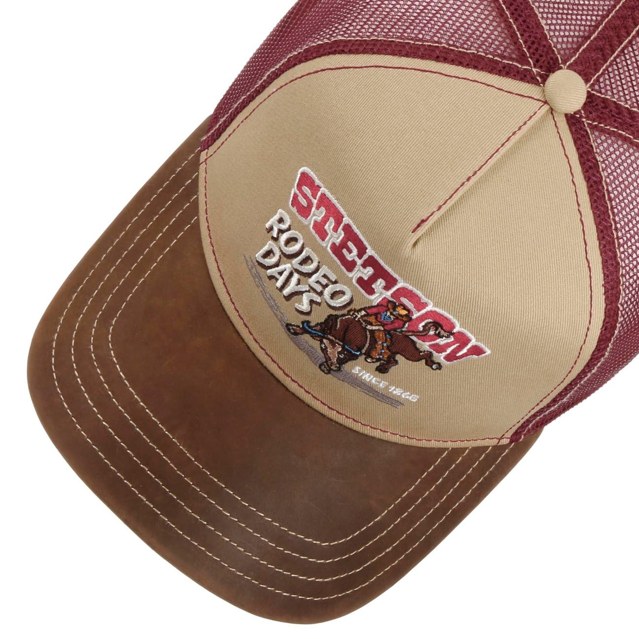 Stetson Czapka Trucker Rodeo DaysMężczyźni - tirowca baseball cap z meshu Snapback, daszkiem, daszkiem wiosna-lato jesień-zima Wiosna Lato