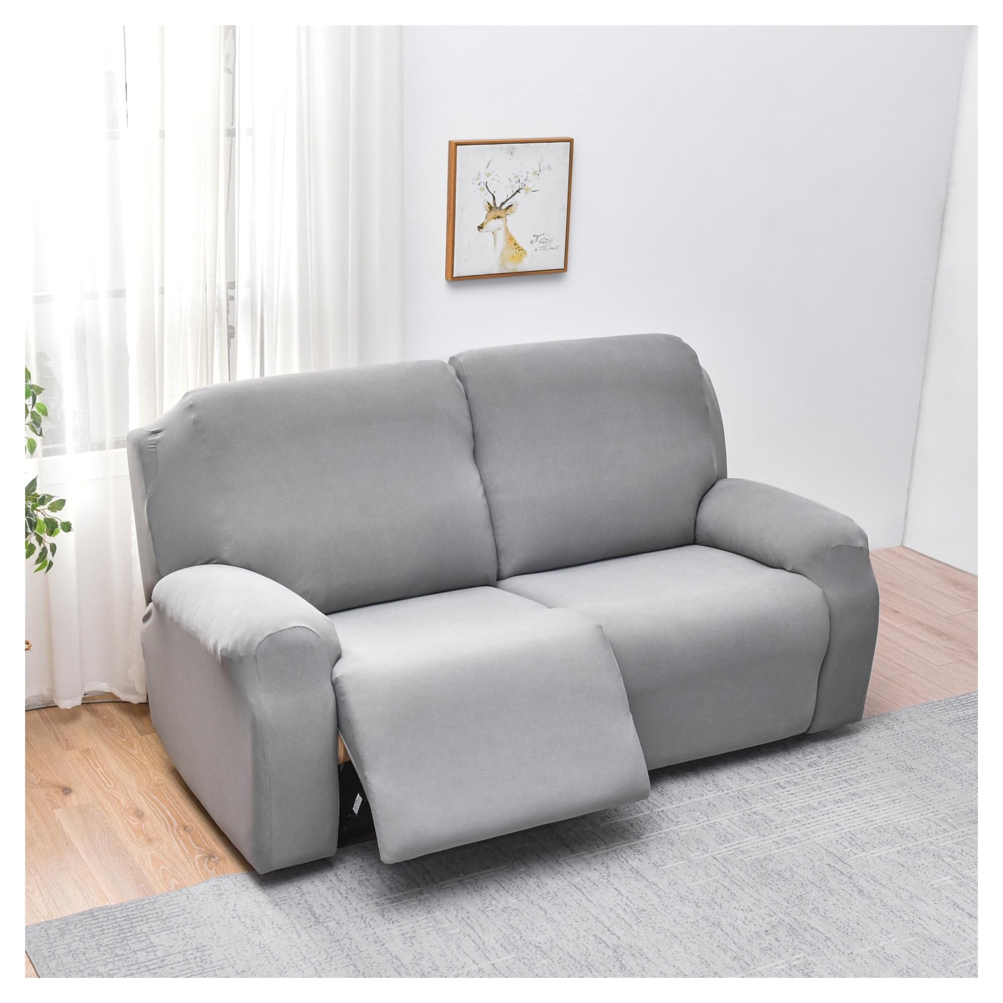 Funda De Sofá Relajante Reclinable Elástica De 2 Plazas, Funda De Sofá Relajante Reclinable Universal con Bolsillos, Funda De Silla Lavable De 6 Piezas, Fundas De Sofá De Masaje Eléctrico(#5)