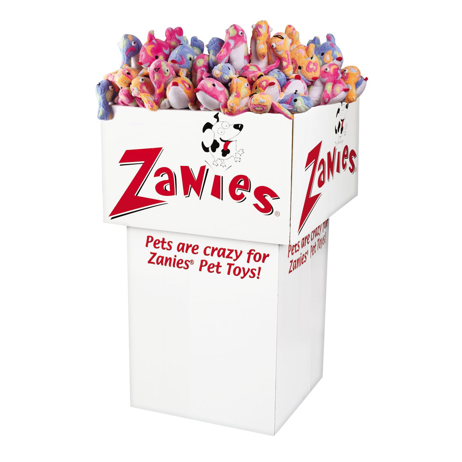 Zanies Sea Charmers Dog Toys Display Refills of 144 Toys