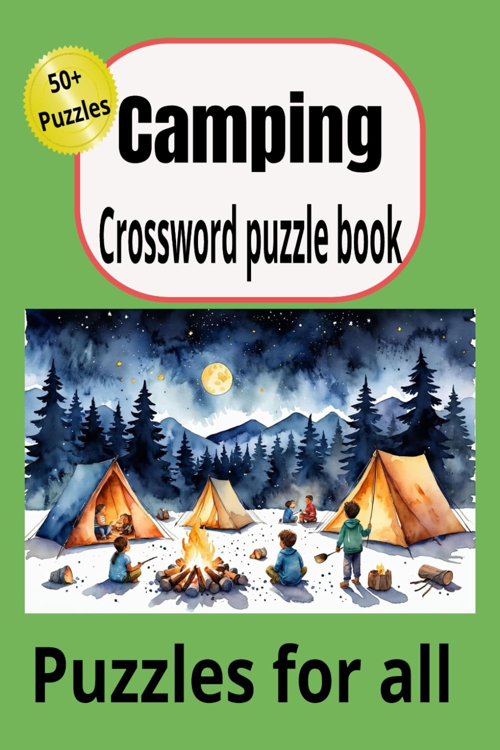 Camping Crossword Puzzle Book: Camping Crosswords, Puzzles, Camping, Wildlife 6x9inches 50+puzzles, outdoors, nature