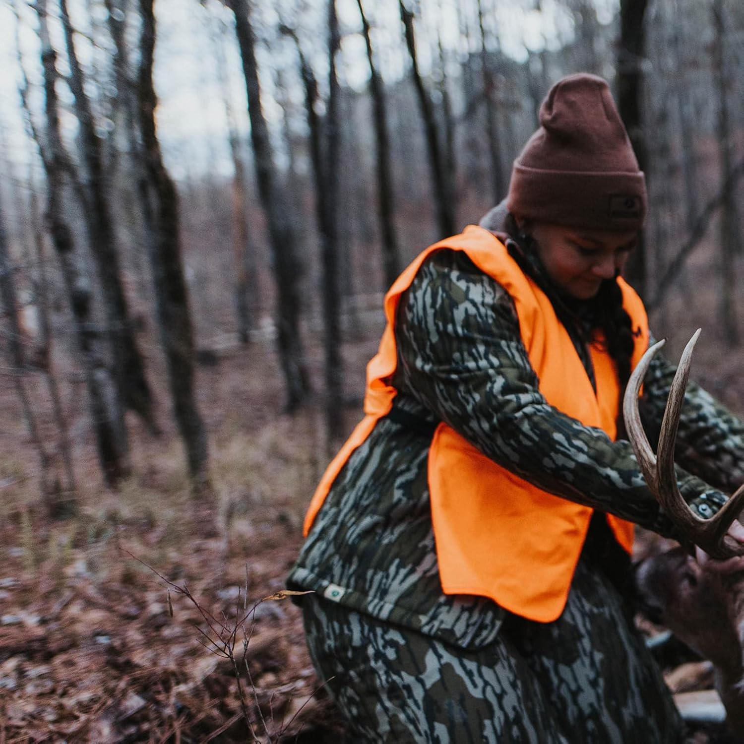 HME Orange Hunting Safety Vest – High Visibility Blaze Orange Vest for Hunters