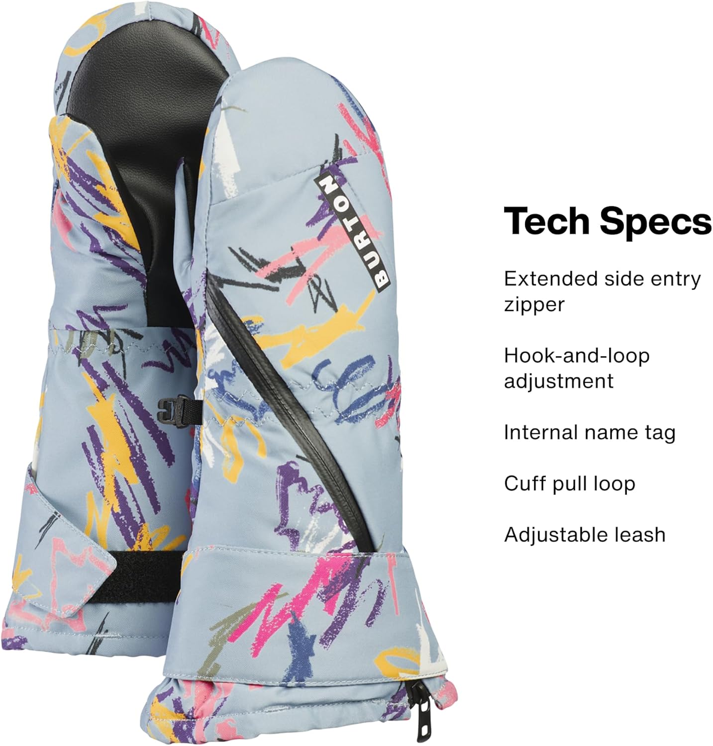 Burton Toddlers’ Mini Insulated Mittens – Waterproof Winter Snowboard Mittens for Boys & Girls