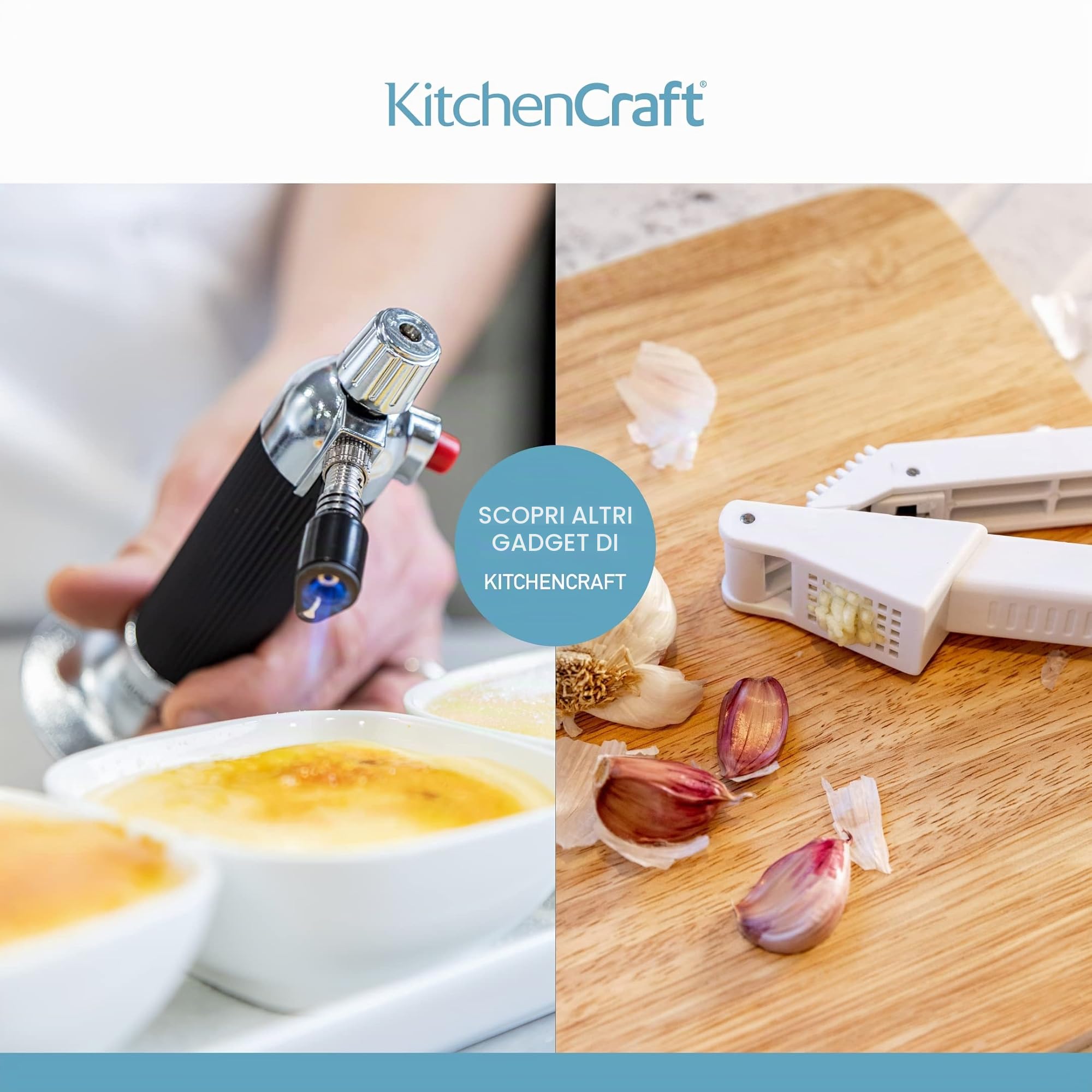 KitchenCraft Apriscatole 2 in 1 Acciaio INOX 16,5 cm