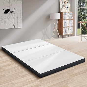 Full Size Foldable Mattress 4" - Gel Memory Foam Trifold, Medium Firm CertiPUR-US Certified, Portable Mattress for Camping, RV & Guest Bed with Washable Cover