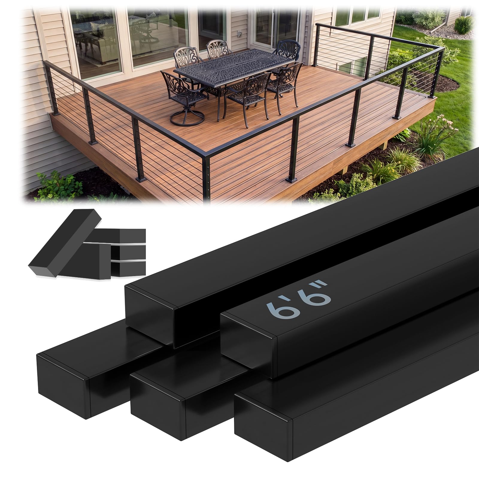 Zylorix 6'6" Stainless Steel Handrail - Durable & Stylish -9 Zylorix 6'6" Stainless Steel Handrail - Durable & Stylish -9
