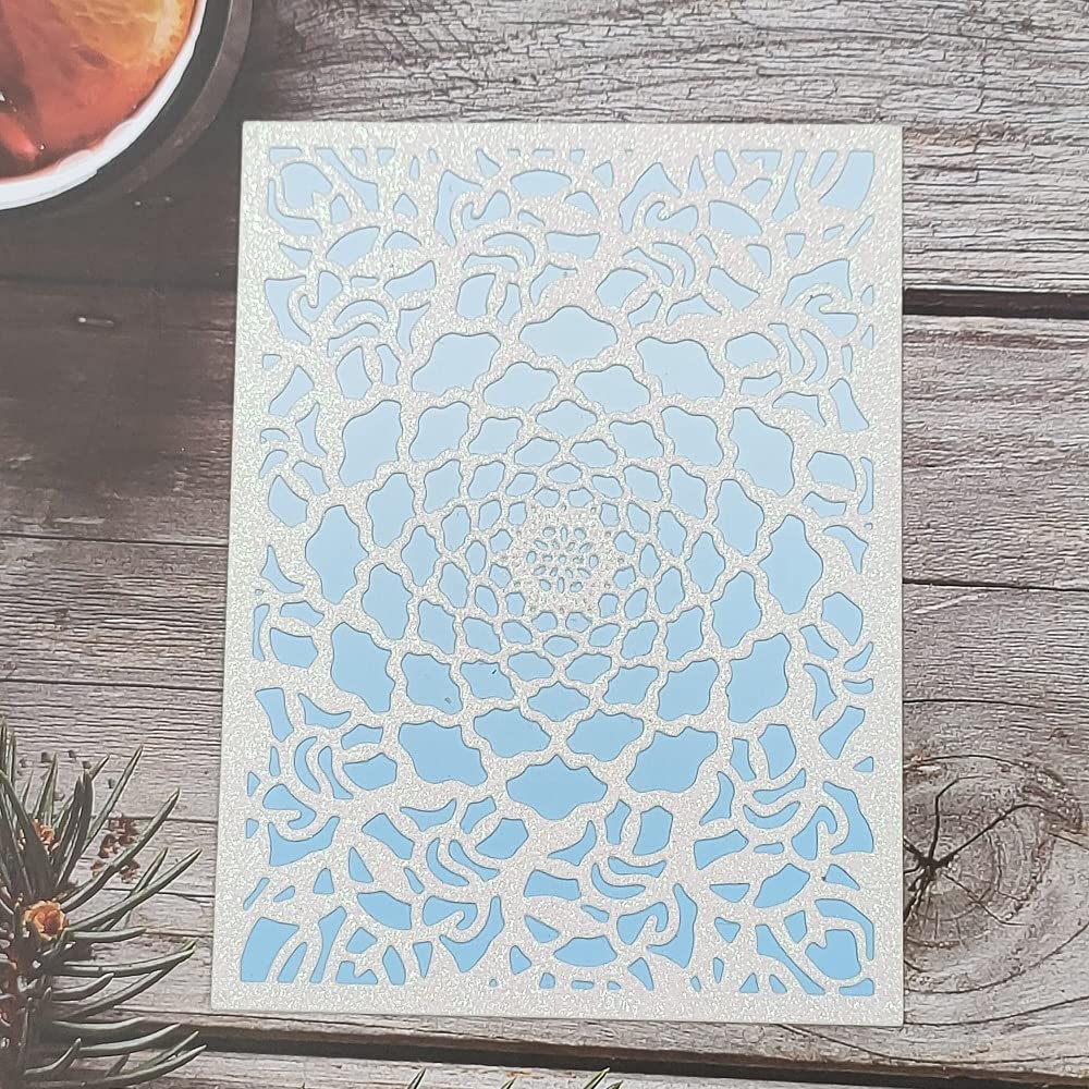 ORIGACH Metall-Stanzformen Blumenmuster – 3-teilig, Rosenrahmen & Florale Ecken, Für Karten & Scrapbooking