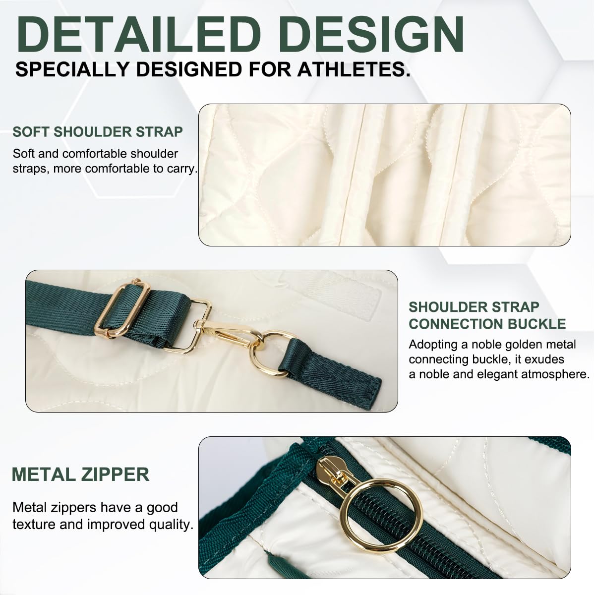 TILDOSAC 2-en-1 Tennis Tote Bag Racquet Quilted Pickleball Racquet Sacs, étanche à l'eau et léger pour Hommes et Femmes