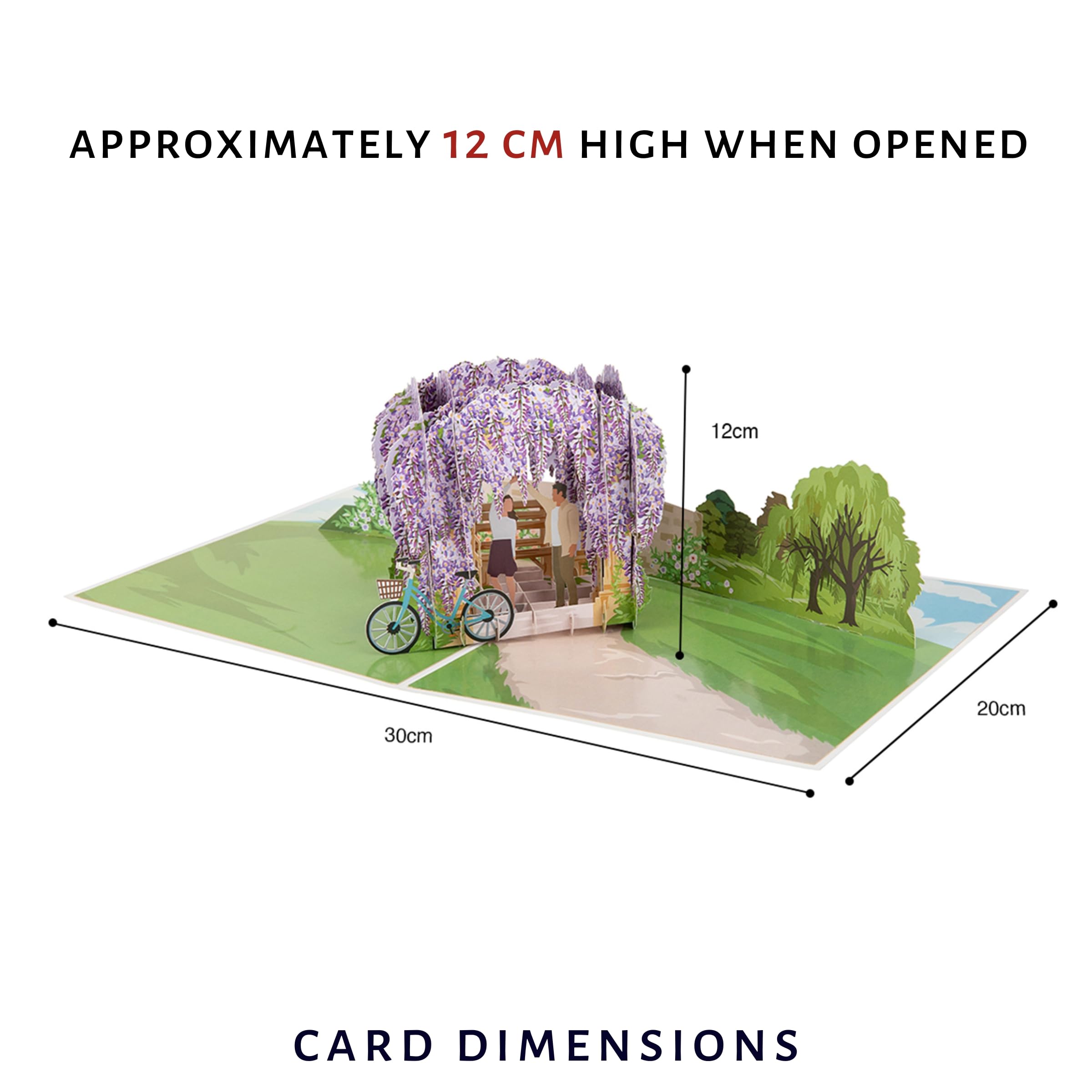 Cardology - Wisteria 3D Card, Whispers of Wisteria, A5 - Image 4
