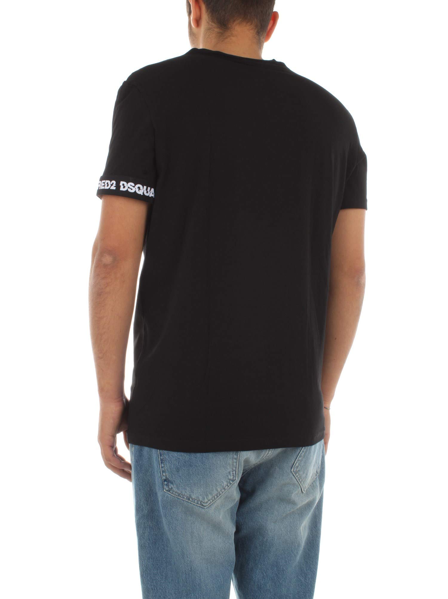 DSQUARED2 D9M203530 T-Shirt Manica Corta Uomo Blu Royal