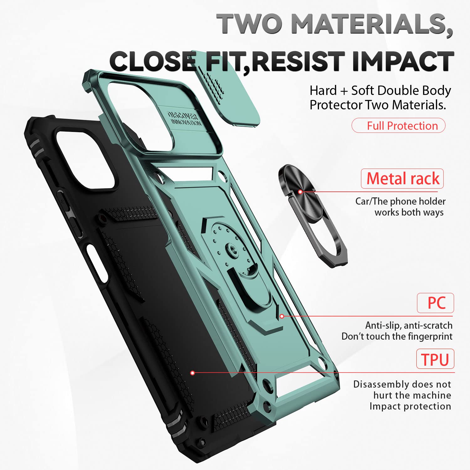 Moex Custodia Con Tracolla Per Xiaomi Mi 11 Lite/11 Lite 5G - Cordino Regolabile, Cover In Silicone Trasparente Verde, Pratica E Sicura - 6