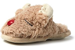 Dearfoams Matching Family Holiday Christmas Turkey Scuff Slippers for Kids and Toddlers