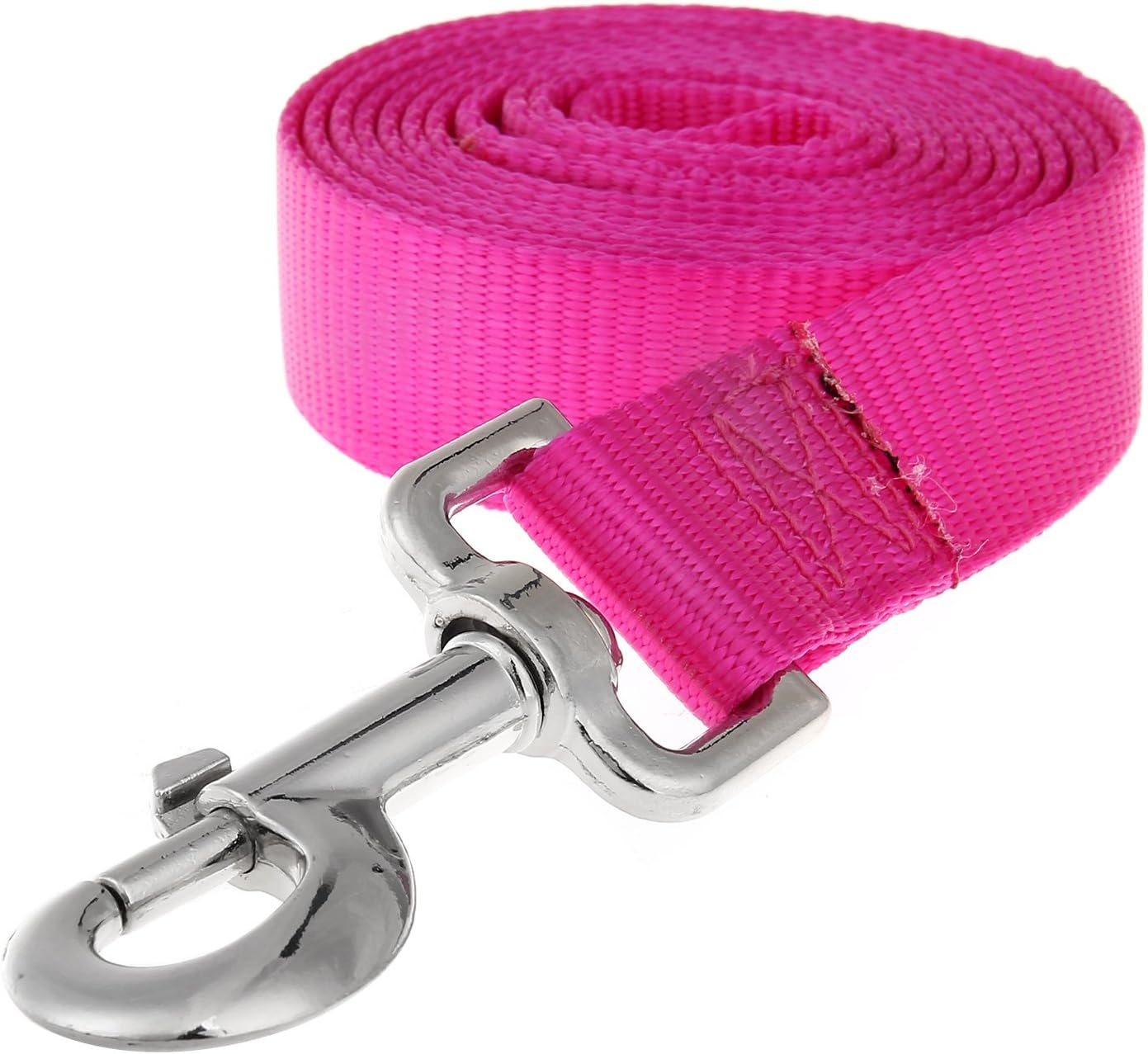 Dog Leash, Itery Pet Durable Leash Strap for Puppy Pet Leash Rope 6-feet Long 1” Wide (Hot Pink)