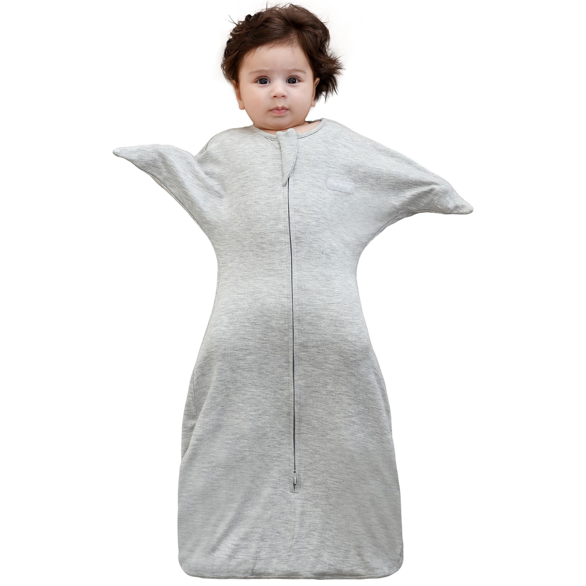 Aomloge PuppyPaws Transitional Swaddle, Swaddles for Newborns, 1.0 Tog Sleep Sack 9-15 Months, Wearable Blanket Baby with 2-Way Zipper