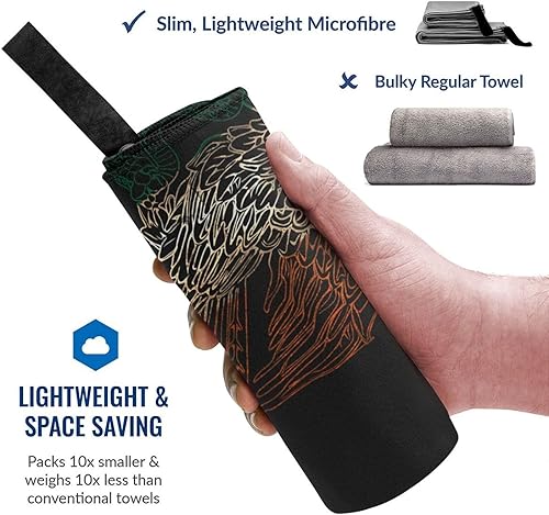 Miniatura 10 de Toallas de baño grandes con la bandera mexicana de México para mujeres y hombres, toallas de baño de secado rápido, toallas de playa súper