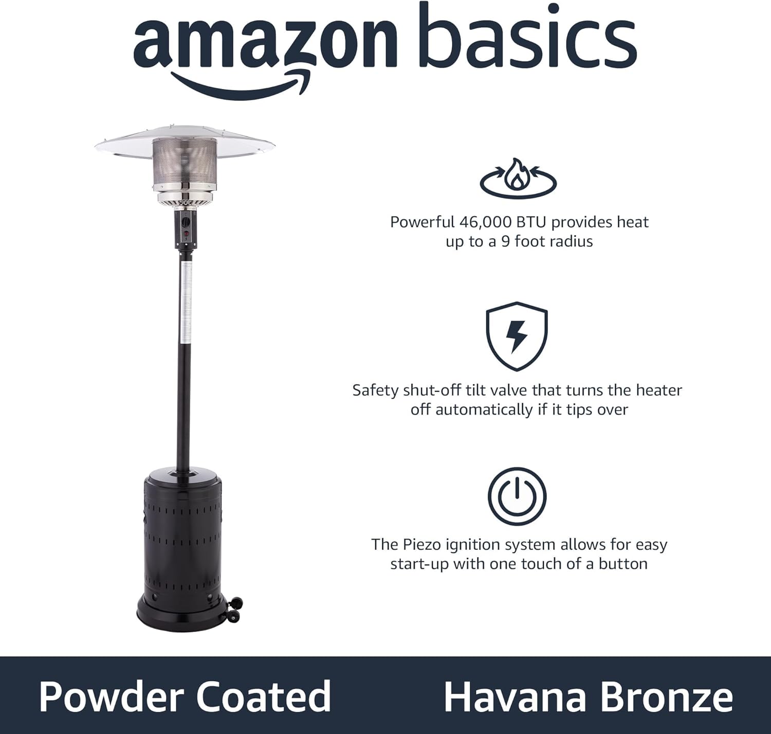 പൊട്ടിത്തെറിച്ചു view of patio heater components