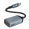 acer USB C to VGA Adapter, Thunderbolt 3/4 to VGA, Aluminum Shell, Compatible with iPhone 15/16, MacBook Pro/Air 2023, iPad Pro/Air, iMac, XPS 17, for Monitor/Projector Display Expansion