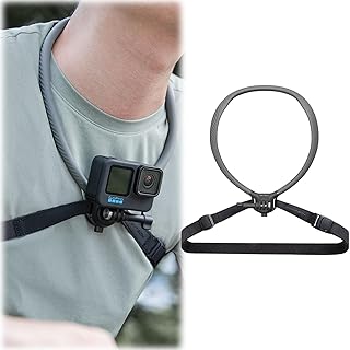 PGYTECH Neck Mount for OSMO Action 4 for GoPro 11 CapLock Action Camera Neck Mount Chest Strap First Person View Camera Collar