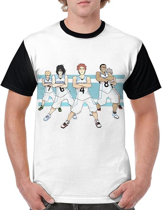 Amazon Co Jp Tシャツ メンズ 半袖 クルーネック レギュラーフィット 黒子のバスケ 3 半袖 Tシャツ メンズ クルーネック トップス スポーツ 無地 吸汗 速乾 インナーシャツ おおきいサイズ スリムフィット 並行輸入品 ファッション