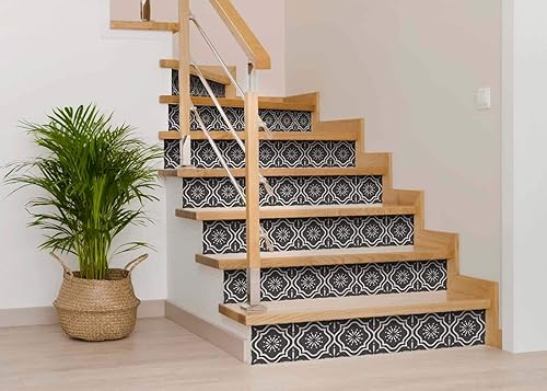 Miniatura 4 de Adhesivos para azulejos en muro, 24 unidades, calcomanías de vinilo para escaleras, chimenea, pared para tu cocina, baño o restaurante, calcomanías
