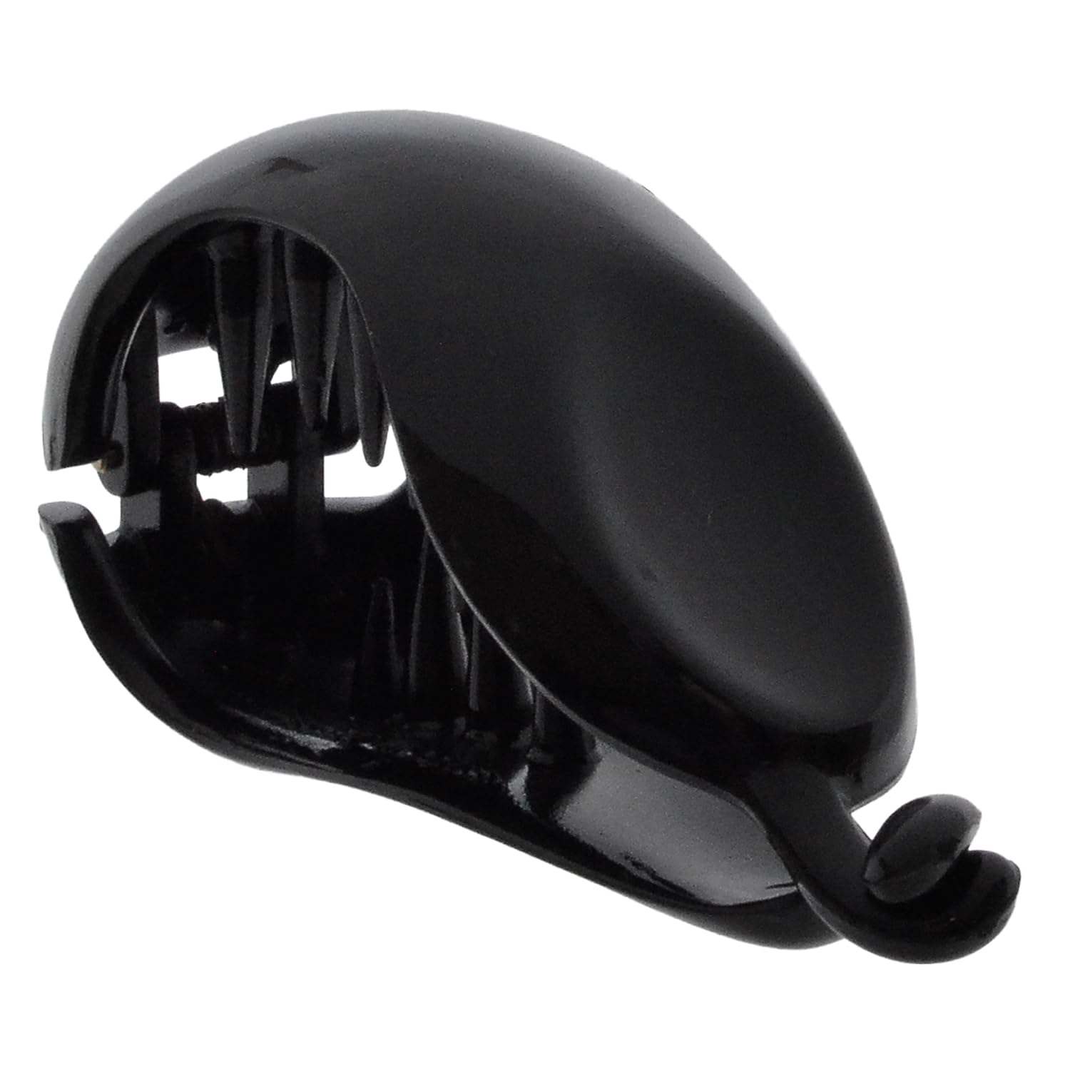 Camila Paris CP2302 2.75 Inch Small Hair Claw Clip for Women Black, Strong Hold Decorative Hair Clips Durable Styling Girls Hair Accessories. Ponytail For Women with Curly Thick Hair. Made in France