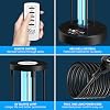 Ozone UV Light, UV Light Sanitizer with Remote Control, 3 Gear Timer UV Disinfection Light, UVC Light Sterilizer, Timer Automatic Ultraviolet Light Sanitizer for Home, Office, School (72, Watts) [Energy Class A]