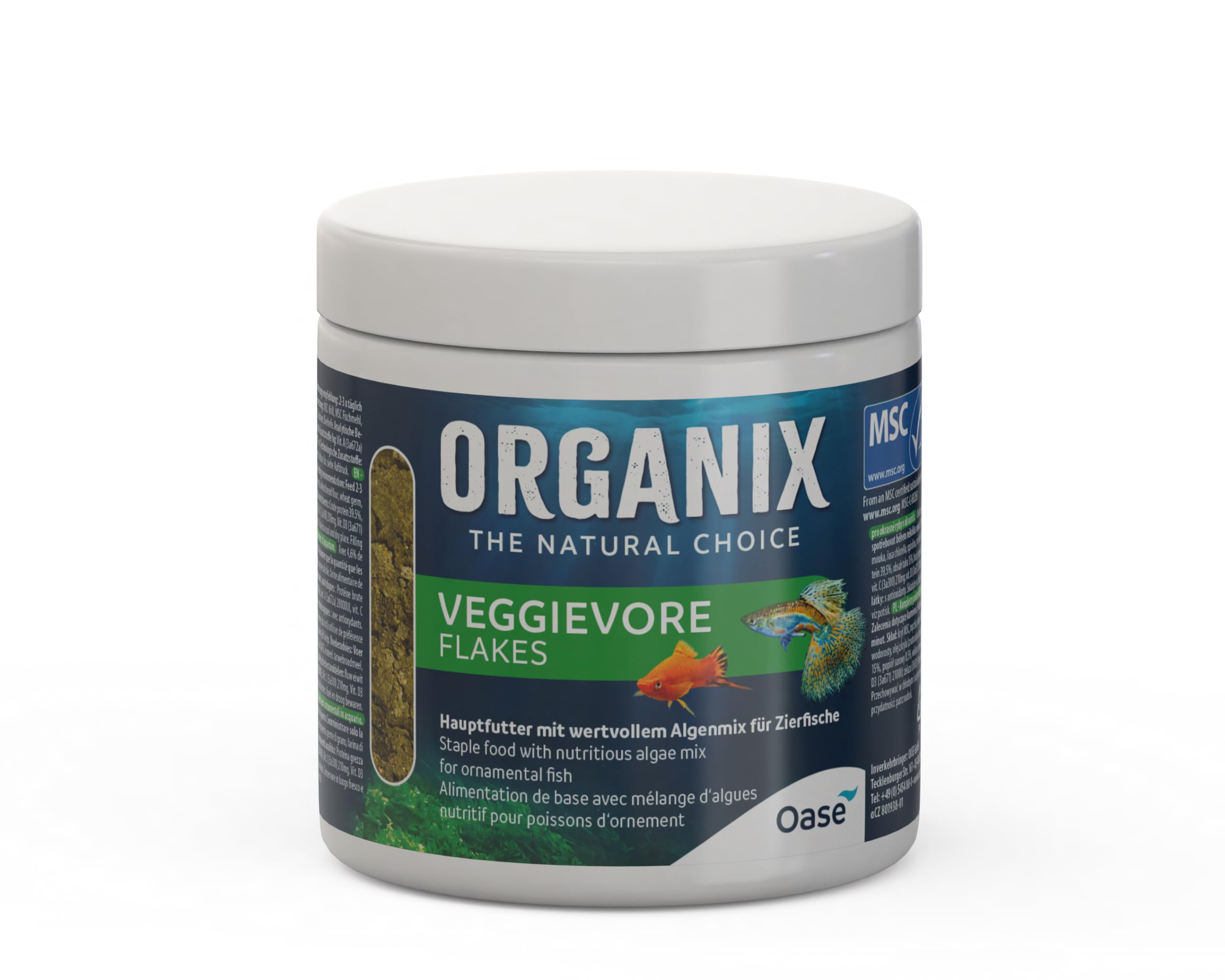 OASE Veggievore Flakes 250 ml – Fischfutter in Flockenform