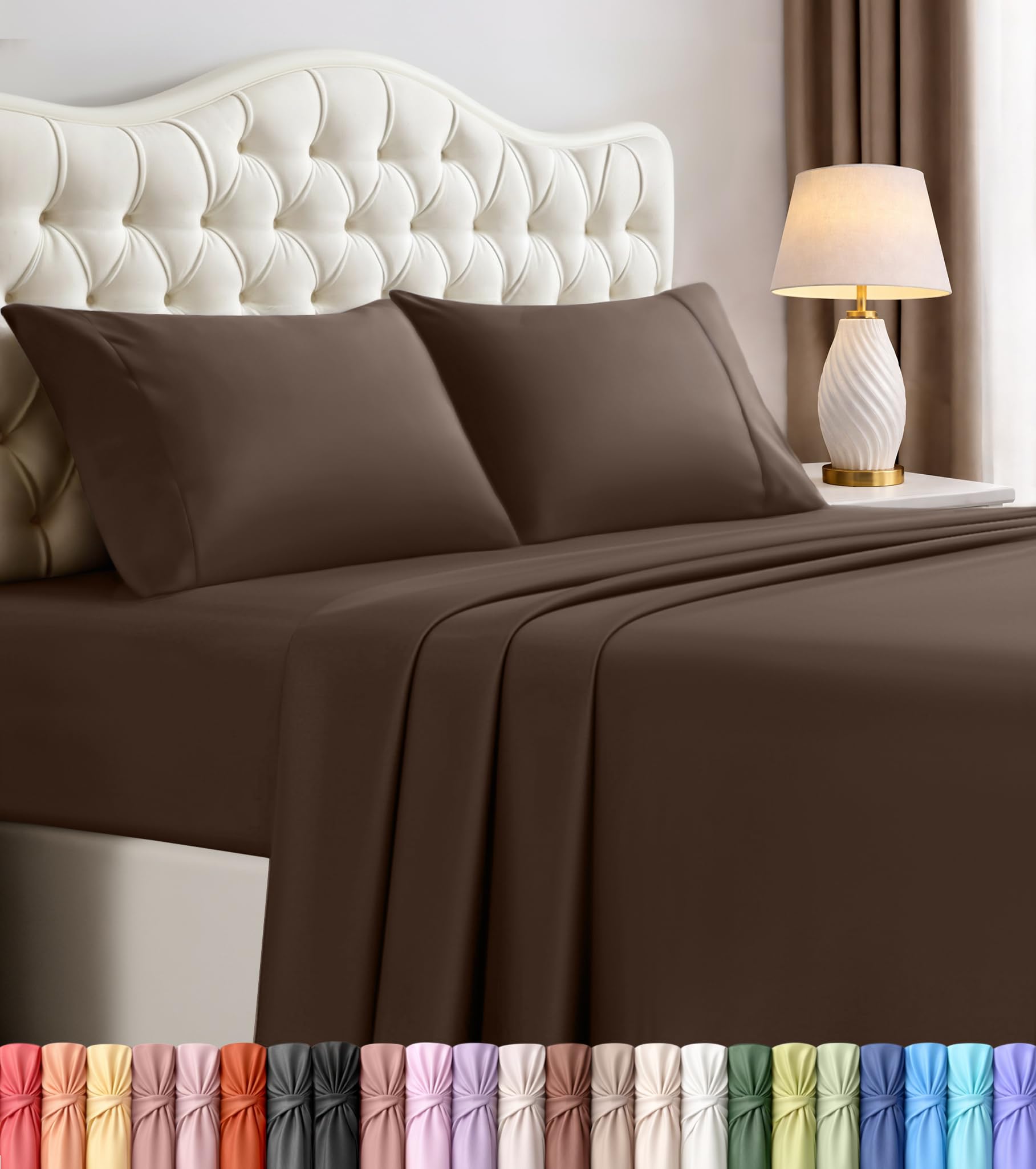 Utopia Bedding Brown Sheet Set