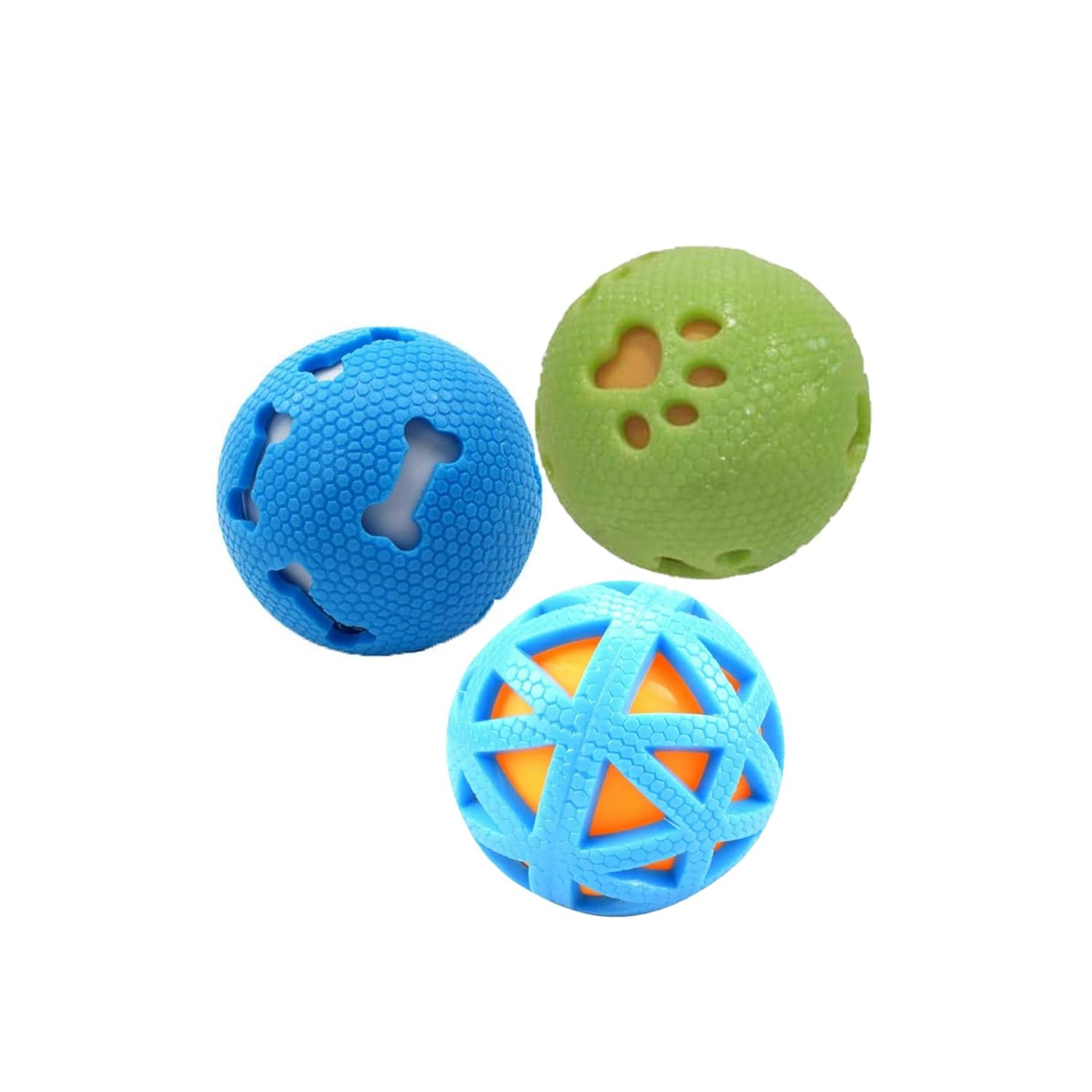 PSK PET MART Combo of 3 Squeaky Interactive Ball Toy for Dog/Puppy-Small-Multicolored PSK PET MART Combo of 3 Squeaky Interactive Ball Toy for Dog/Puppy-Small-Multicolored