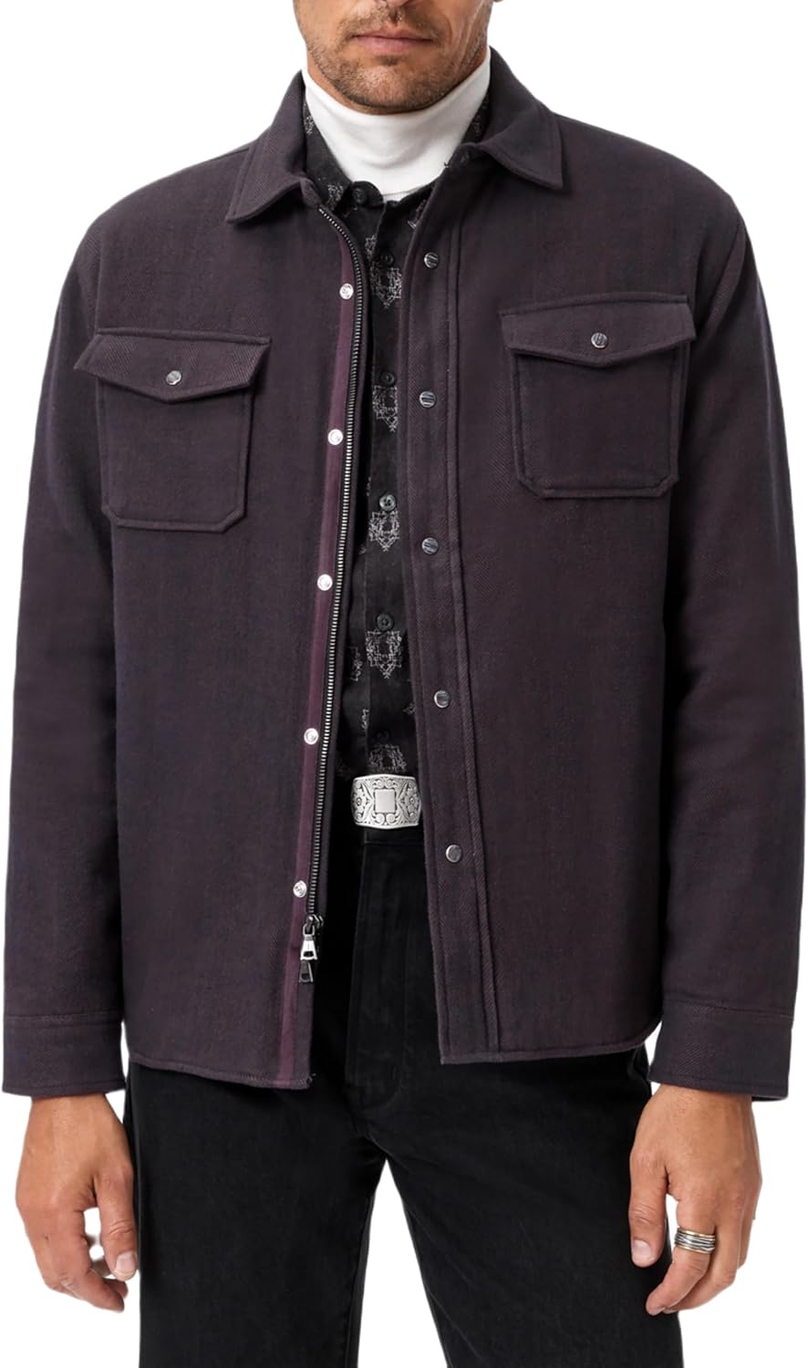 John Varvatos mens Jameson Shirt Jacket - Image 2